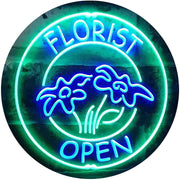 Flower Shop Open Florist LED Light Sign - LED Gift Works