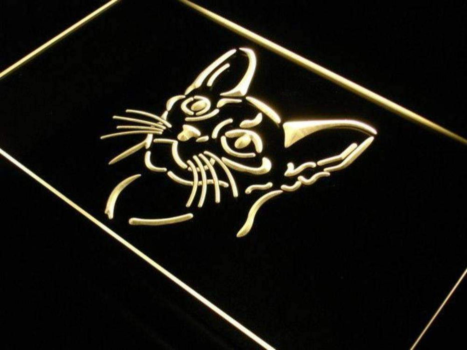 Abyssinian Cat LED Light Sign - Way Up Gifts