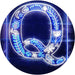 Family Name Letter Q Monogram Initial LED Light Sign - Way Up Gifts