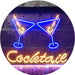 Cocktail Glasses Bar LED Light Sign - Way Up Gifts
