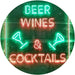 Beer Wine Cocktails LED Light Sign - Way Up Gifts