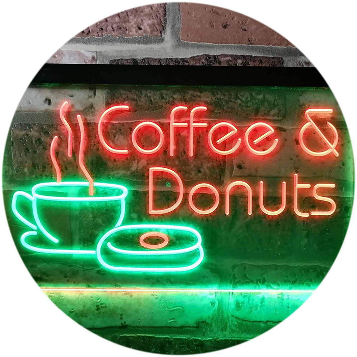 Coffee Donuts LED Light Sign - Way Up Gifts