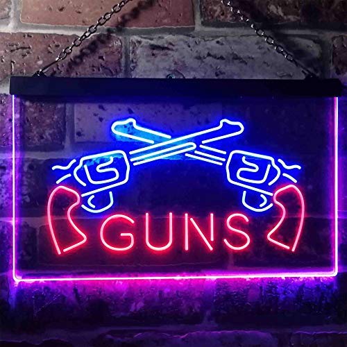 Gun Shop Guns LED Light Sign - Way Up Gifts