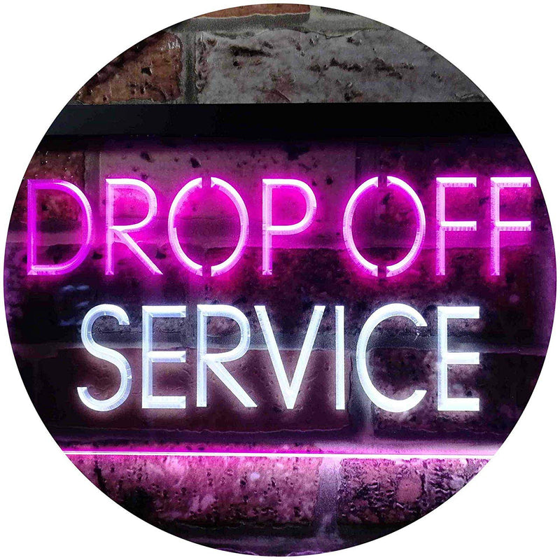 Drop Off Service LED Light Sign - LED Gift Works