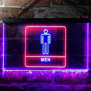 Men Bathroom Restroom LED Light Sign - LED Gift Works
