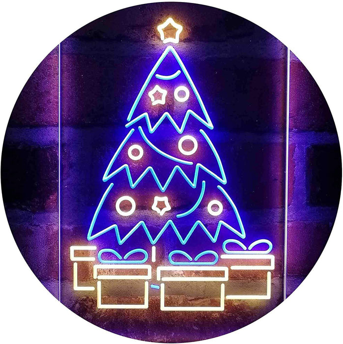 Christmas Tree Present Gifts LED Light Sign - Way Up Gifts