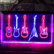 Music Guitar Set LED Light Sign - LED Gift Works