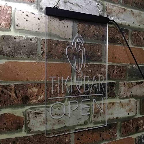 Parrot Tiki Bar Open LED Light Sign - Way Up Gifts