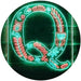 Family Name Letter Q Monogram Initial LED Light Sign - Way Up Gifts