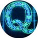 Family Name Letter Q Monogram Initial LED Light Sign - Way Up Gifts