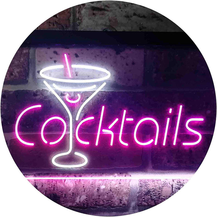Cocktails LED Light Sign - Way Up Gifts