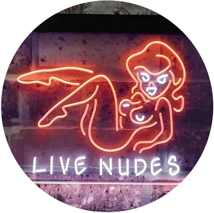Live Nudes Sexy Lady LED Light Sign - Way Up Gifts