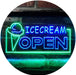 Open Ice Cream LED Light Sign - Way Up Gifts