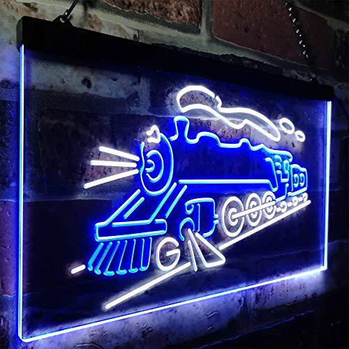 Kids Room Decor Train LED Light Sign - Way Up Gifts