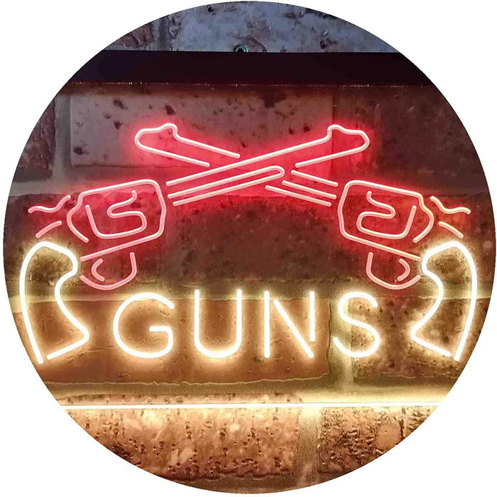 Gun Shop Guns LED Light Sign - Way Up Gifts
