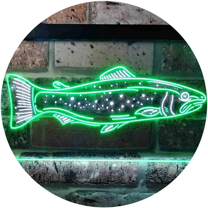 Trout Fish Bait Shop Fishing LED Light Sign - Way Up Gifts