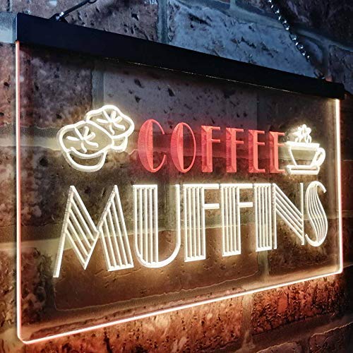 Bakery Coffee Muffins LED Light Sign - Way Up Gifts