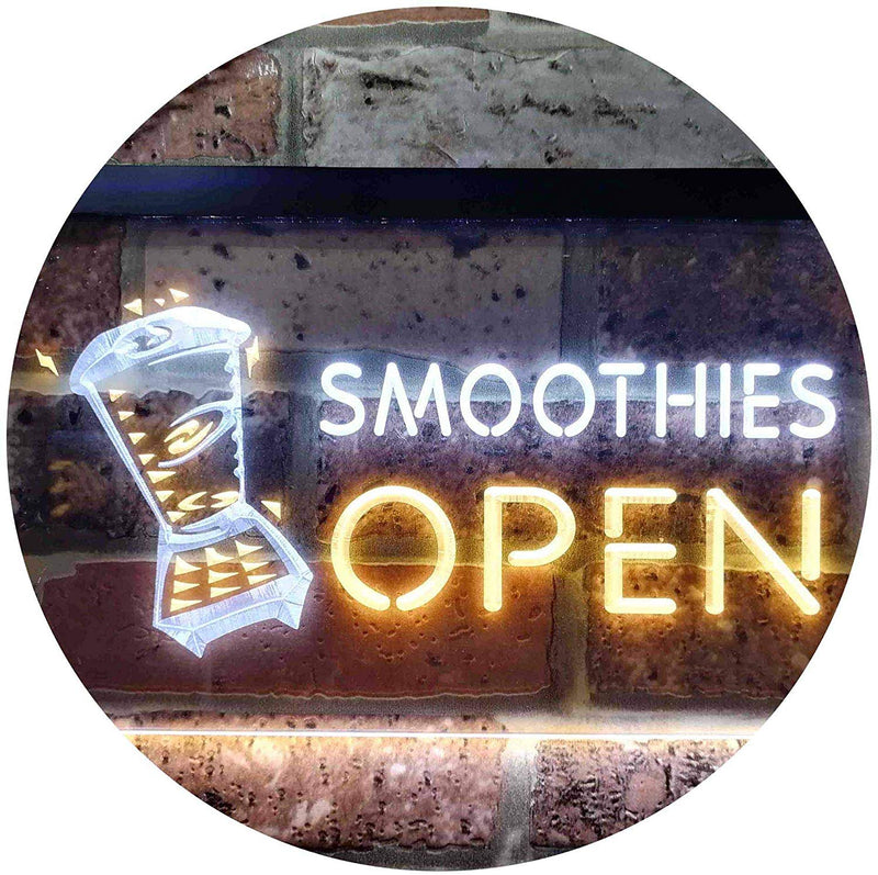 Smoothies Open LED Light Sign - LED Gift Works
