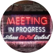 Meeting in Progress Do Not Disturb LED Light Sign - LED Gift Works