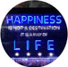 Happiness is a Way of Life Quotes Bedroom Decor LED Light Sign - Way Up Gifts