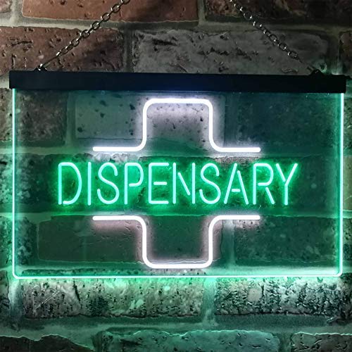 Medical Marijuana Dispensary LED Light Sign - Way Up Gifts