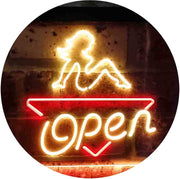 Sexy Girl Open LED Light Sign - LED Gift Works