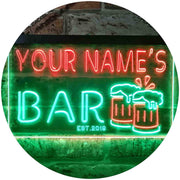 Personalized Beer Mugs Bar LED Light Sign - LED Gift Works