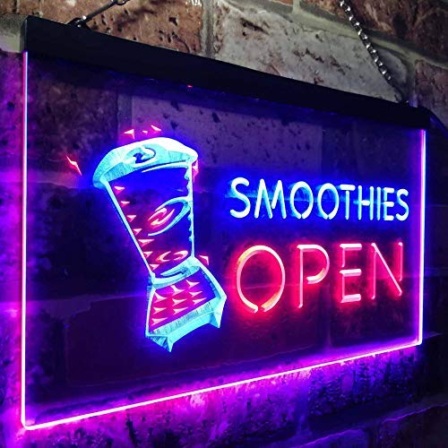 Smoothies Open LED Light Sign - Way Up Gifts