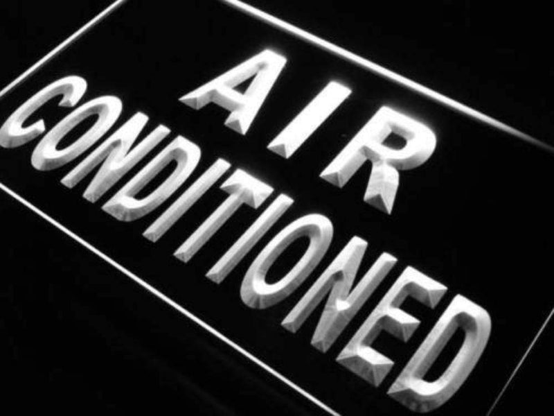 Air Conditioned Building LED Light Sign - LED Gift Works