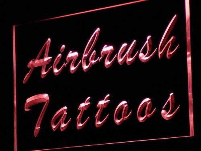 Airbrush Tattoos LED Light Sign - LED Gift Works