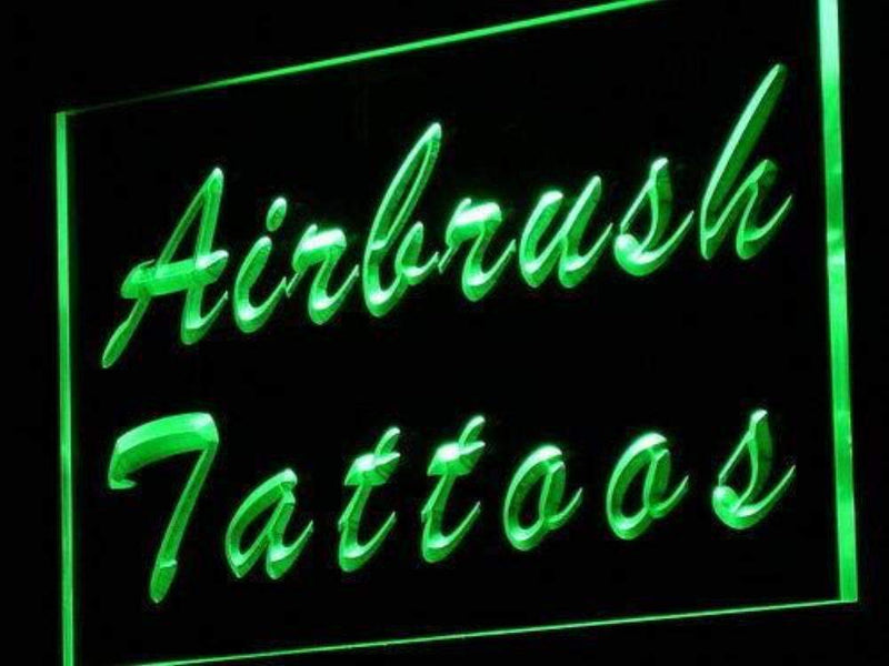 Airbrush Tattoos LED Light Sign - LED Gift Works