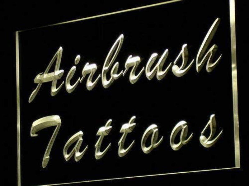 Airbrush Tattoos LED Light Sign - LED Gift Works