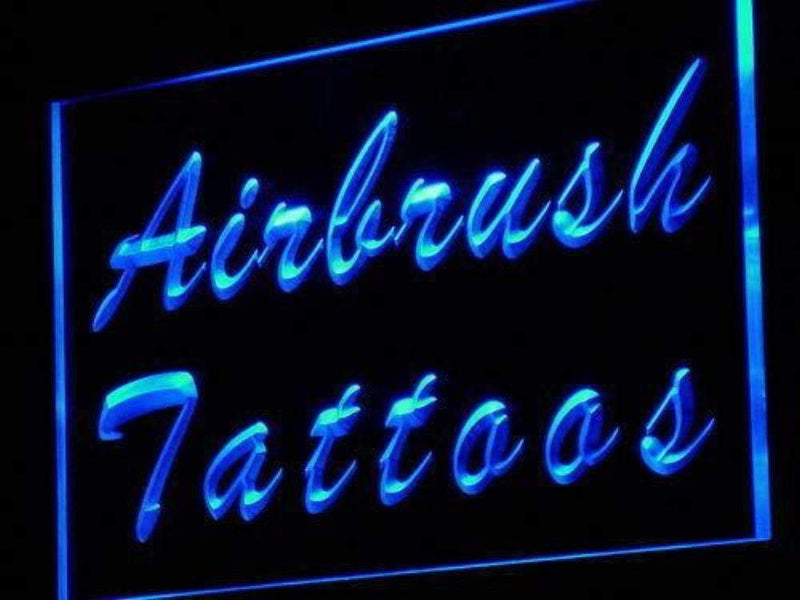 Airbrush Tattoos LED Light Sign - LED Gift Works