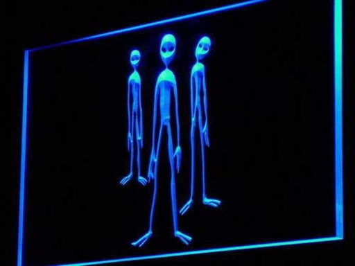 Aliens LED Light Sign - LED Gift Works