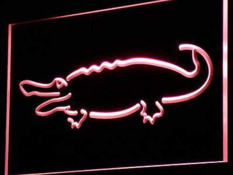 Alligator Crocodile LED Light Sign - LED Gift Works