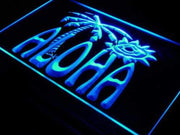 Aloha Beach Decor LED Light Sign - LED Gift Works