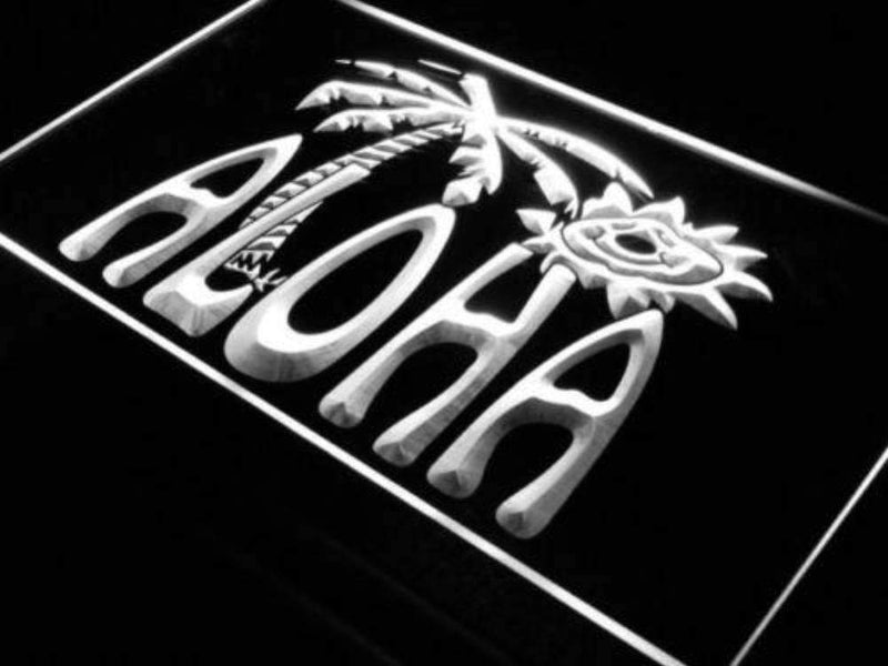 Aloha Beach Decor LED Light Sign - LED Gift Works