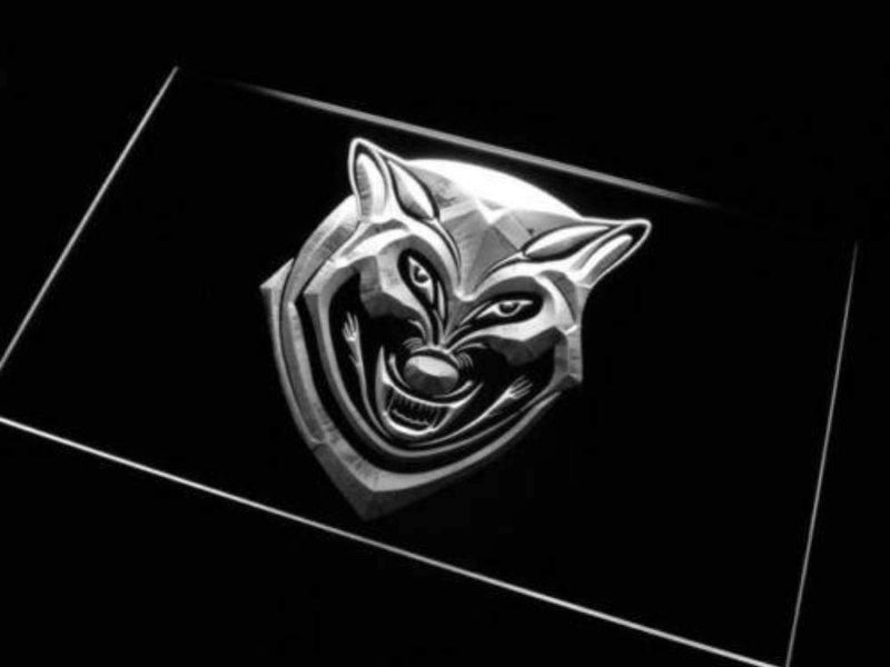 Alpha Wolf LED Light Sign - LED Gift Works