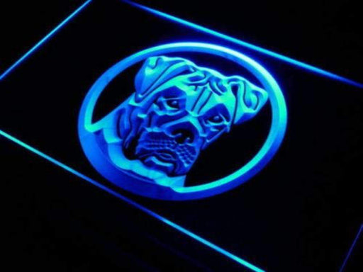 American Bulldog Pet LED Light Sign - LED Gift Works