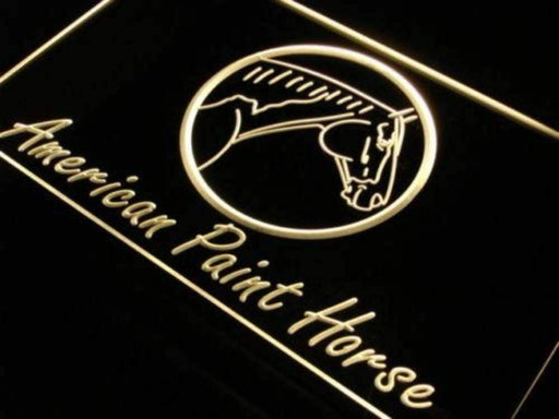 American Paint Horse LED Light Sign - Way Up Gifts