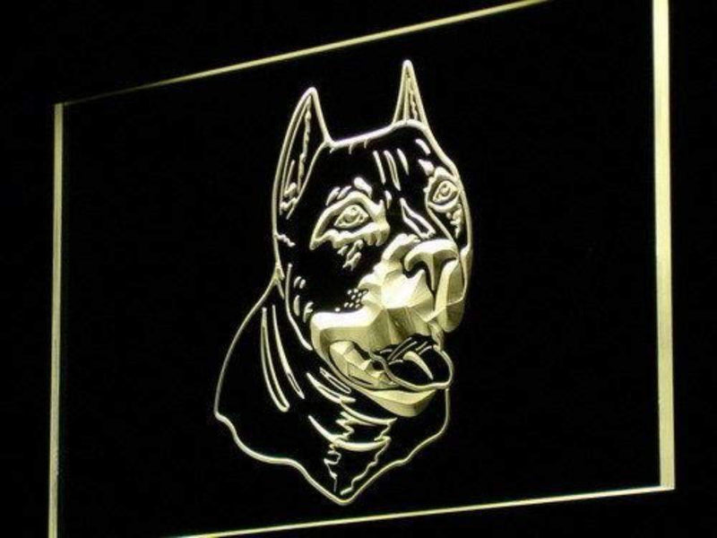 American Pit Bull Terrier LED Light Sign - LED Gift Works