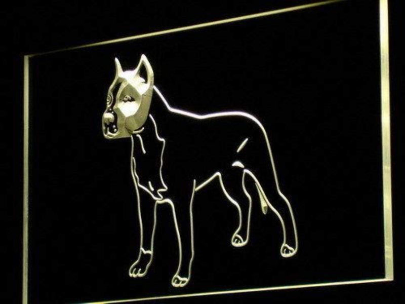 American Staffordshire Terrier LED Light Sign - LED Gift Works