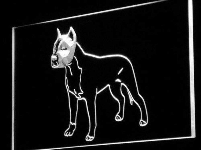 American Staffordshire Terrier LED Light Sign - LED Gift Works