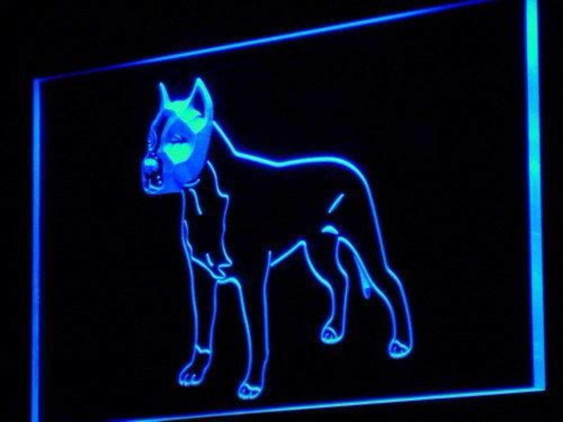 American Staffordshire Terrier LED Light Sign - LED Gift Works