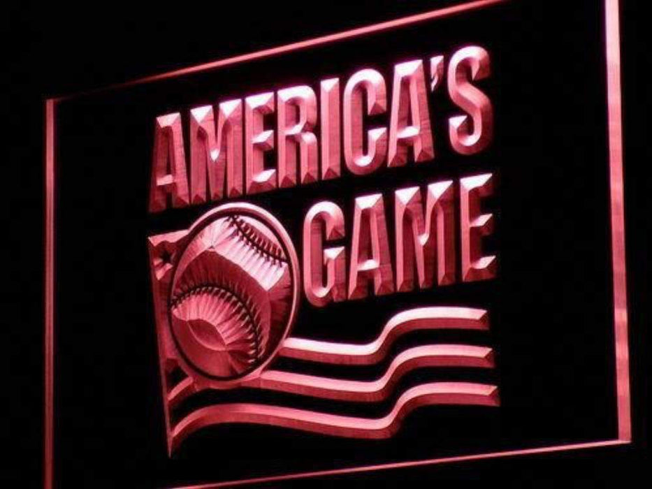 America's Game Baseball LED Light Sign - Way Up Gifts