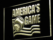 America's Game Baseball LED Light Sign - LED Gift Works