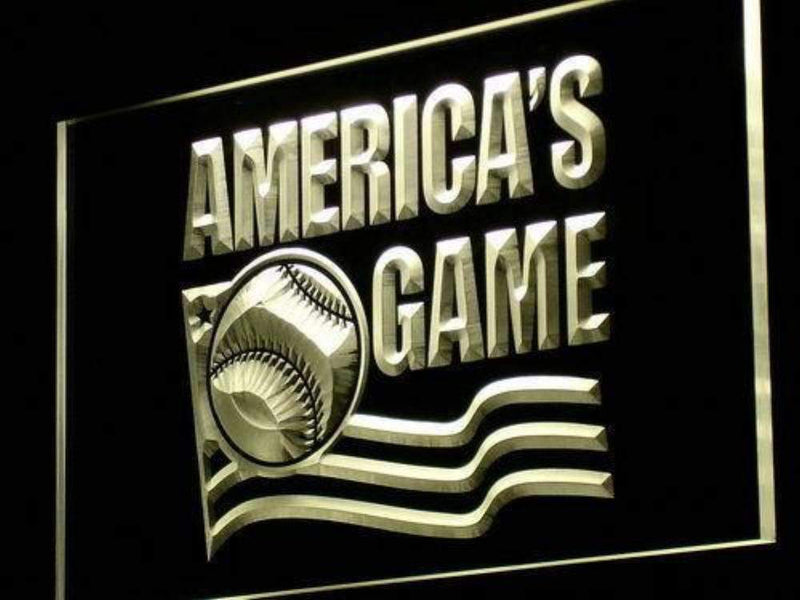 America's Game Baseball LED Light Sign - LED Gift Works