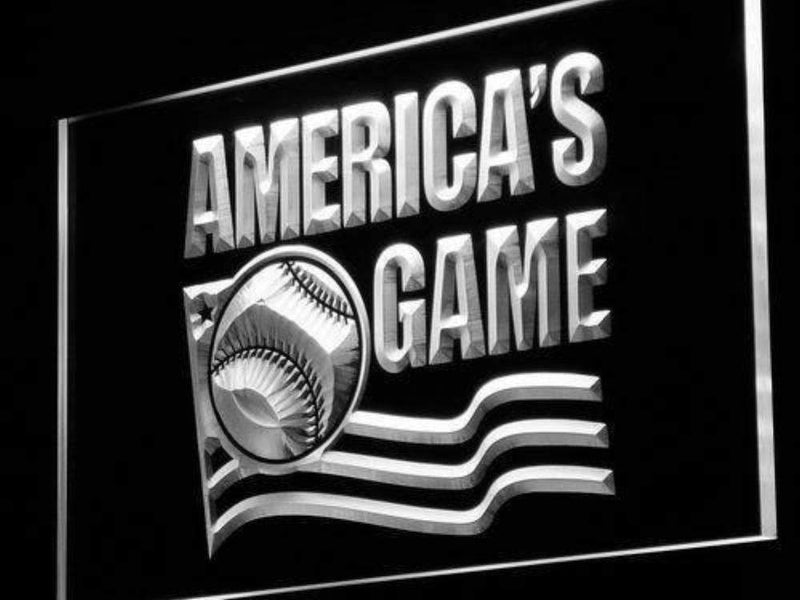 America's Game Baseball LED Light Sign - LED Gift Works