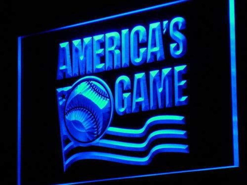 America's Game Baseball LED Light Sign - LED Gift Works