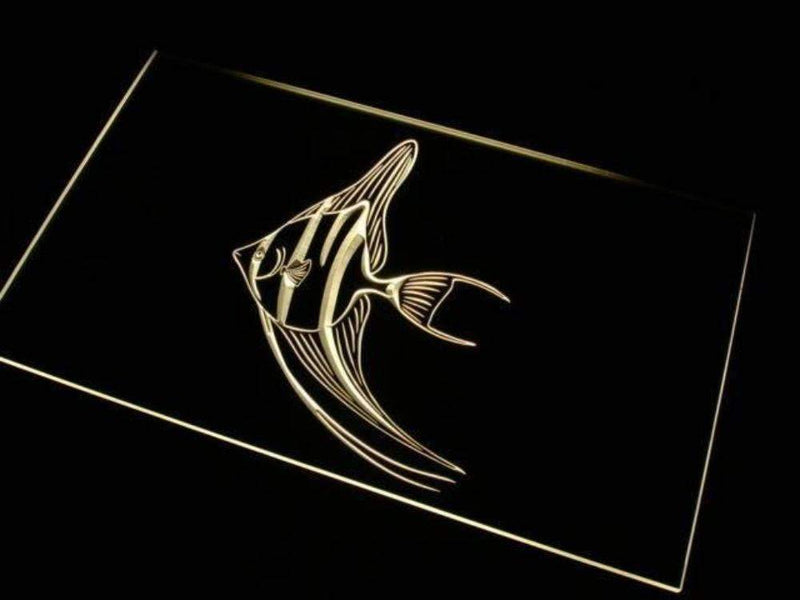 Angel Fish Angelfish LED Light Sign - LED Gift Works